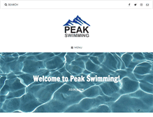 Tablet Screenshot of peakswim.com